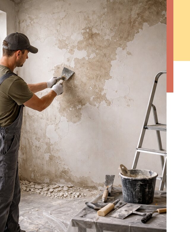 Снятие старой шпаклевки в Нальчике от 1917 руб. — быстро и недорого | ОТДЕЛОЧНИК-Нль