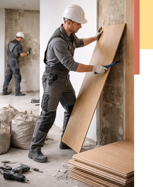 Демонтаж стеновых панелей в Нальчике от 3627 руб. за м² быстро и недорого | ОТДЕЛОЧНИК-Нль