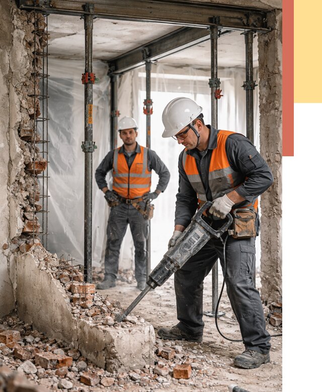 Снос несущих стен в Нальчике от 10622 руб. — демонтаж несущей стены под ключ | ОТДЕЛОЧНИК-Нль