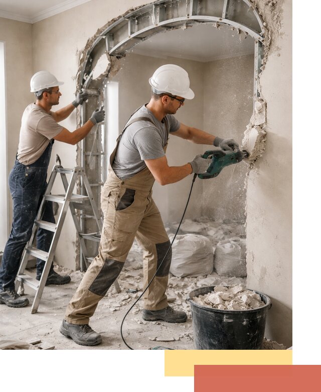 Демонтаж гипсокартонной арки в Нальчике быстро и аккуратно