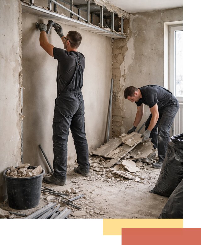 Демонтаж короба из гипсокартона в Нальчике быстро и аккуратно