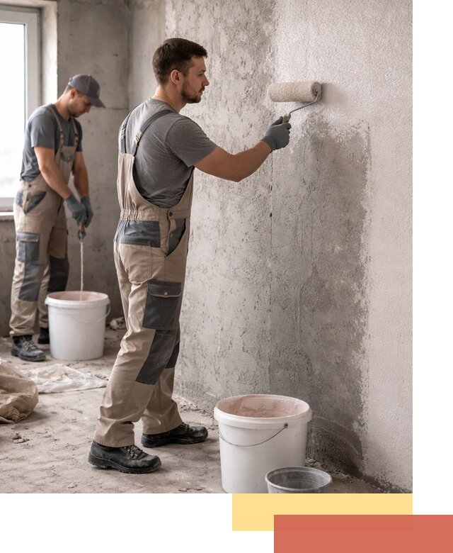 Нанесение бетоноконтакта на стены в Нальчике для последующей отделки