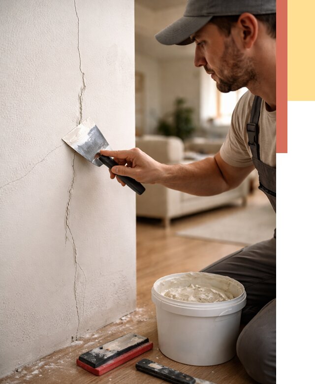 Заделка трещин и сколов в Нальчике от 2539 руб. — быстро и недорого | ОТДЕЛОЧНИК-Нль