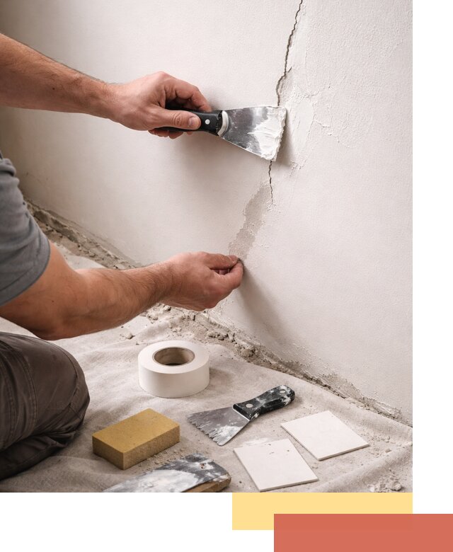 Заделка трещин и сколов в стенах и потолках в Нальчике