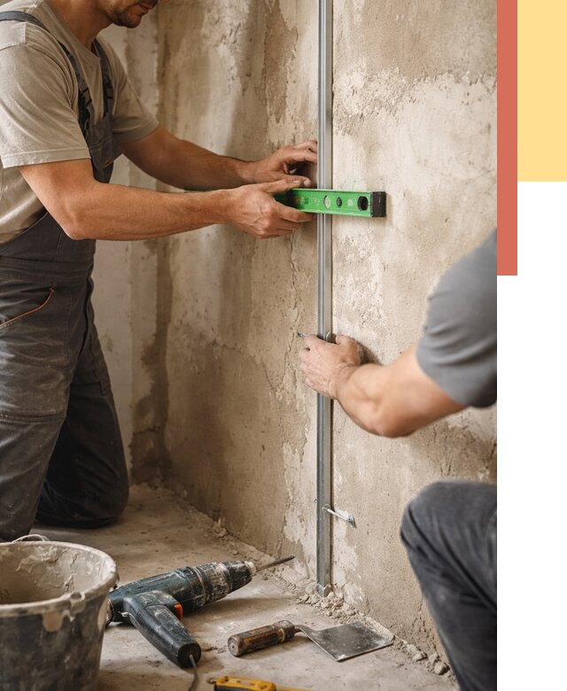 Установка штукатурных маяков в Нальчике от 7254 руб. — быстро и недорого | ОТДЕЛОЧНИК-Нль