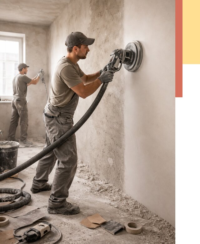 Шлифовка стен в Нальчике от 1244 руб/м2 — быстро и недорого | ОТДЕЛОЧНИК-Нль