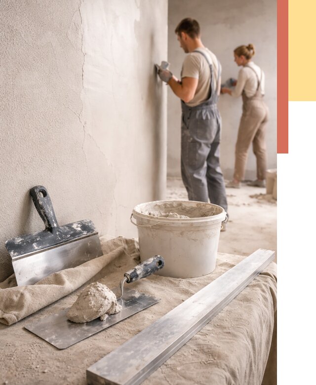 Штукатурка стен гипсовая в Нальчике от 4663 руб/м2 — быстро и недорого | ОТДЕЛОЧНИК-Нль