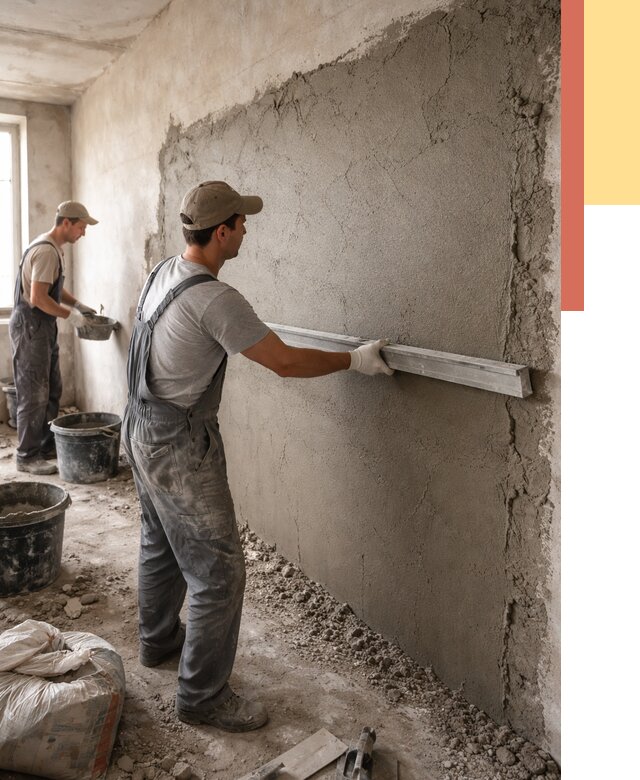 Цементная штукатурка стен в Нальчике от 4663 руб/м2 — быстро и недорого | ОТДЕЛОЧНИК-Нль