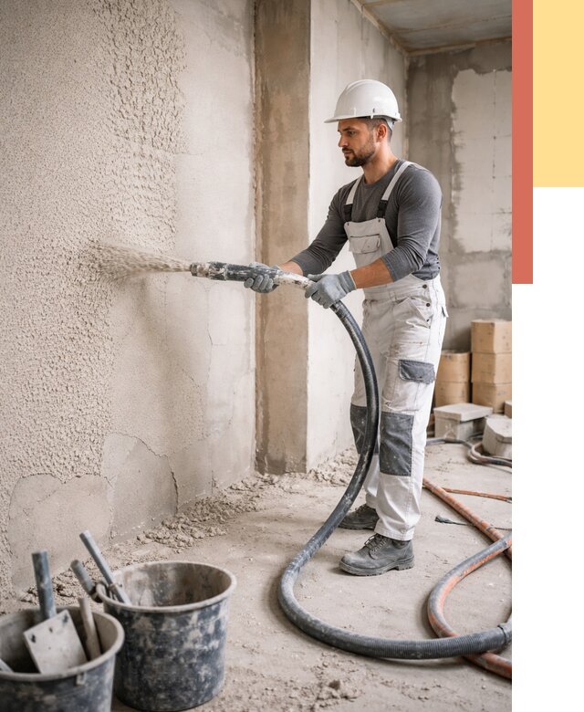 Машинная штукатурка стен в Нальчике под ключ от 6736 руб./м2 | ОТДЕЛОЧНИК-Нль