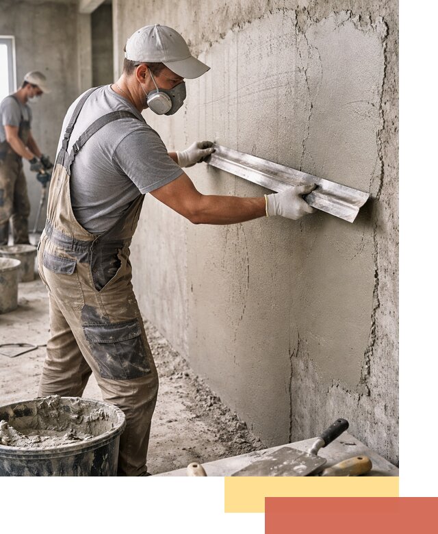 Штукатурка бетонных стен в Нальчике качественно и долговечно