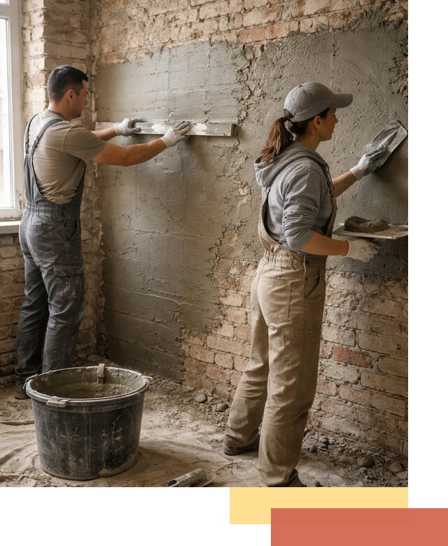 Штукатурка кирпичных стен в Нальчике — качественно и надежно