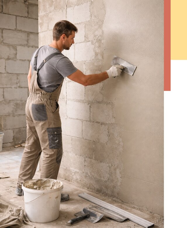 Штукатурка стен из газобетона в Нальчике от 2176 руб./м2 — быстро и недорого | ОТДЕЛОЧНИК-Нль