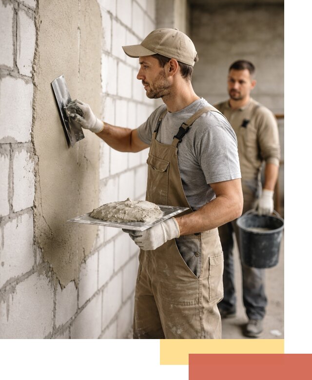 Штукатурка стен из газобетона в Нальчике под ключ