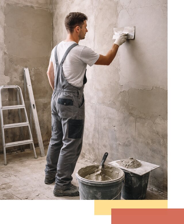 Штукатурка стен в ванной под ключ в Нальчике