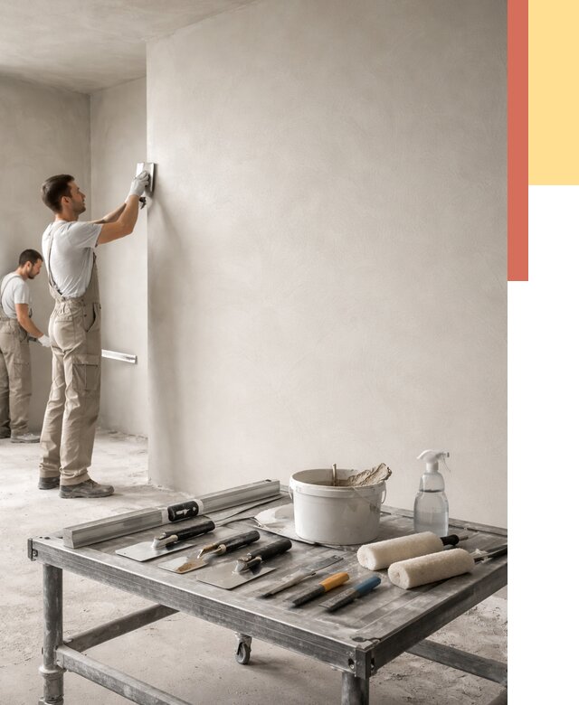 Штукатурка стен под покраску в Нальчике от 4663 руб./м² — качественно и недорого | ОТДЕЛОЧНИК-Нль