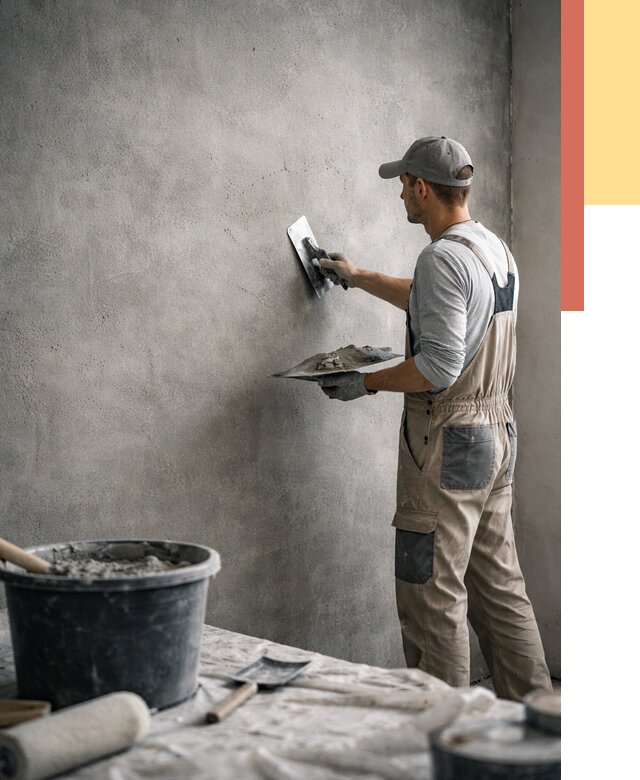 Декоративная штукатурка под бетон в Нальчике от 2591 руб./м² — нанесение под ключ | ОТДЕЛОЧНИК-Нль