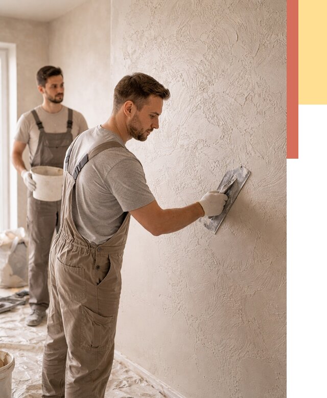 Фактурная штукатурка стен в Нальчике от 4352 руб./м² — заказать под ключ | ОТДЕЛОЧНИК-Нль