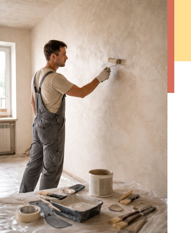 Нанесение лессирующей краски по декоративке в Нальчике от 1814 руб. | ОТДЕЛОЧНИК-Нль