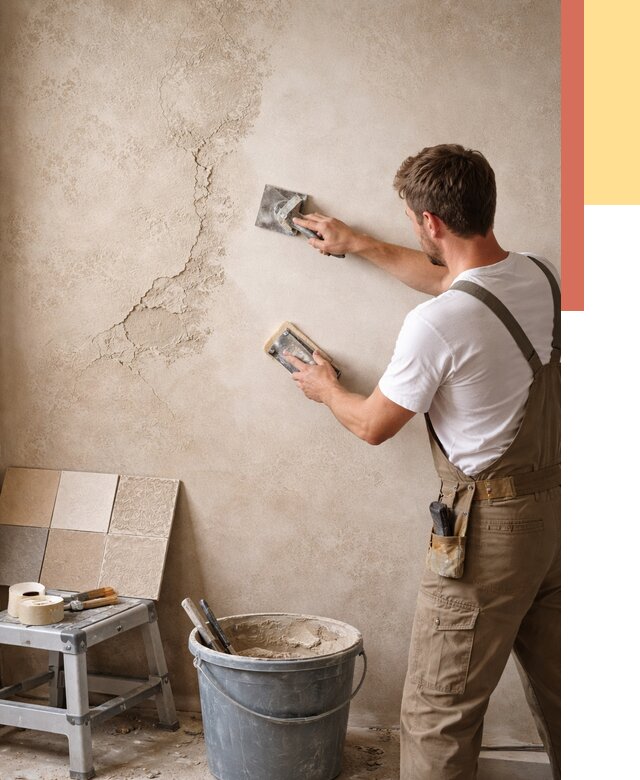 Ремонт декоративной штукатурки в Нальчике от 4663 руб. под ключ | ОТДЕЛОЧНИК-Нль