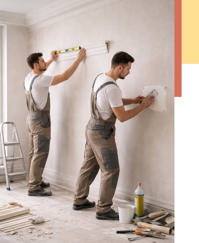 Монтаж лепнины на стены в Нальчике от 4663 руб. — недорого, быстро | ОТДЕЛОЧНИК-Нль