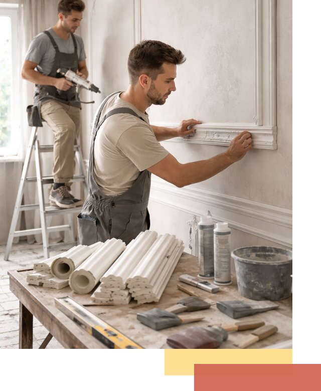 Монтаж лепнины на стены в Нальчике профессионально и качественно