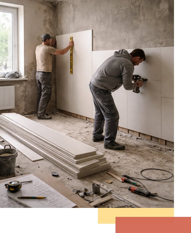 Монтаж ПВХ панелей на стены в Нальчике качественно и быстро