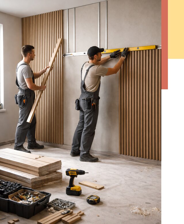 Монтаж реечных панелей на стены в Нальчике от 1244 руб. — быстро и недорого | ОТДЕЛОЧНИК-Нль