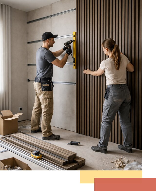 Монтаж реечных панелей на стены в Нальчике