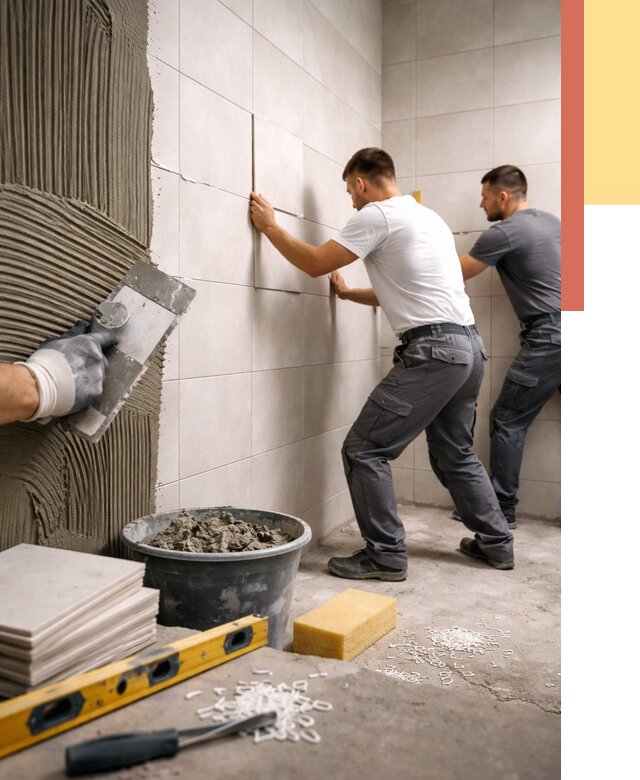 Укладка плитки на стены в Нальчике от 881 руб. — качественно и недорого | ОТДЕЛОЧНИК-Нль