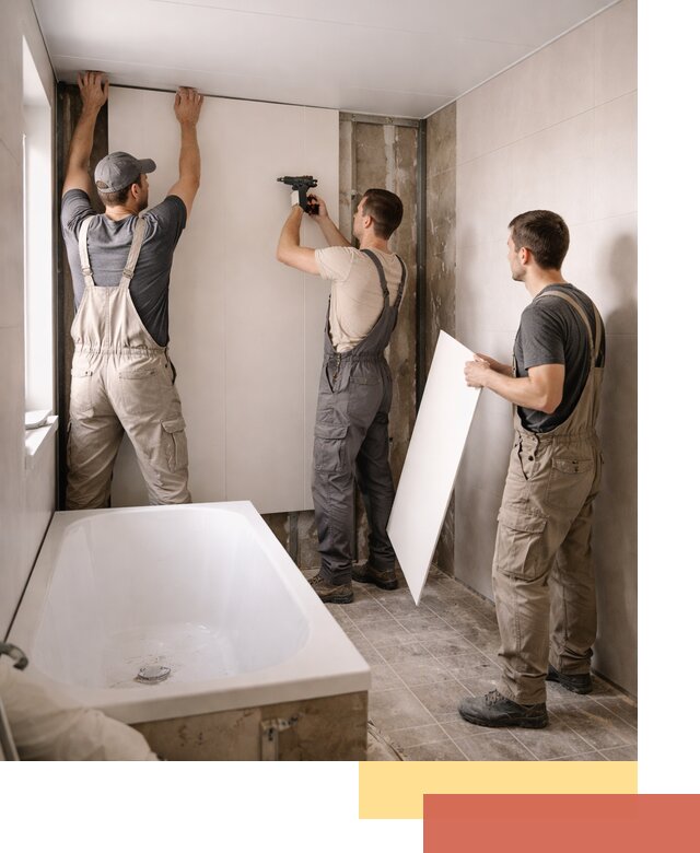 Отделка ванной панели ПВХ профессионально в Нальчике