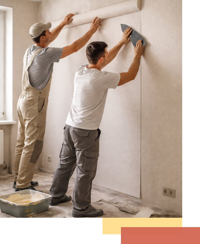 Поклейка виниловых обоев в Нальчике профессионально и качественно