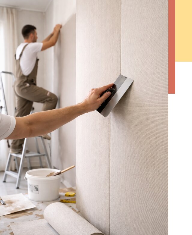 Поклейка текстильных обоев в Нальчике от 4663 руб. под ключ | ОТДЕЛОЧНИК-Нль