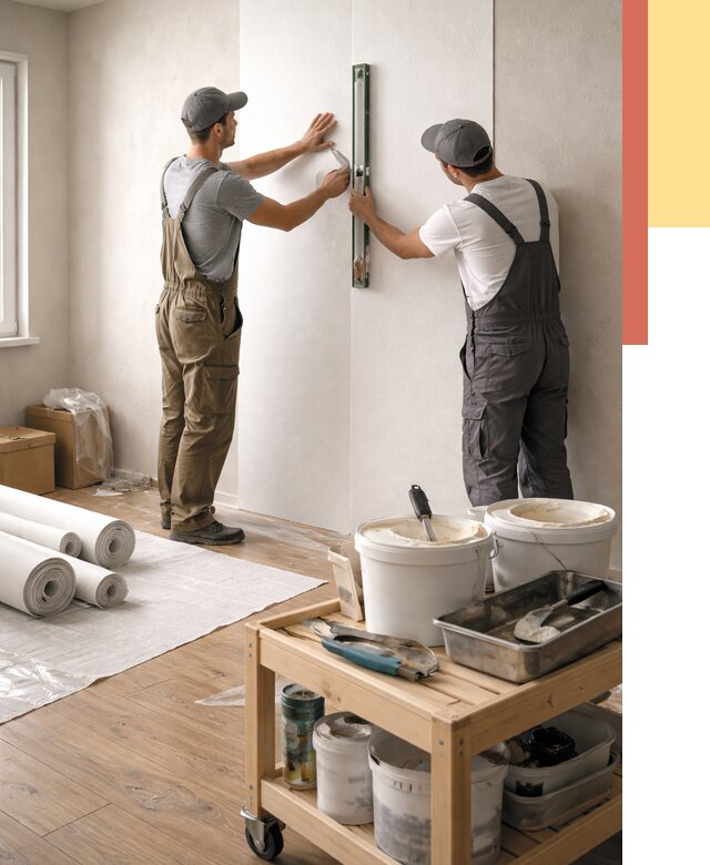 Поклейка стеклообоев в Нальчике от 6736 руб. за м2 — быстро и недорого | ОТДЕЛОЧНИК-Нль