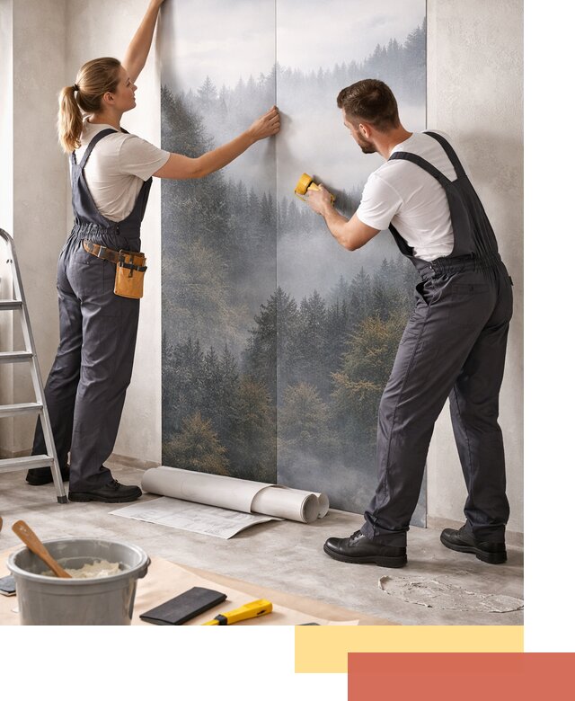 Поклейка фотообоев профессионально в Нальчике под ключ