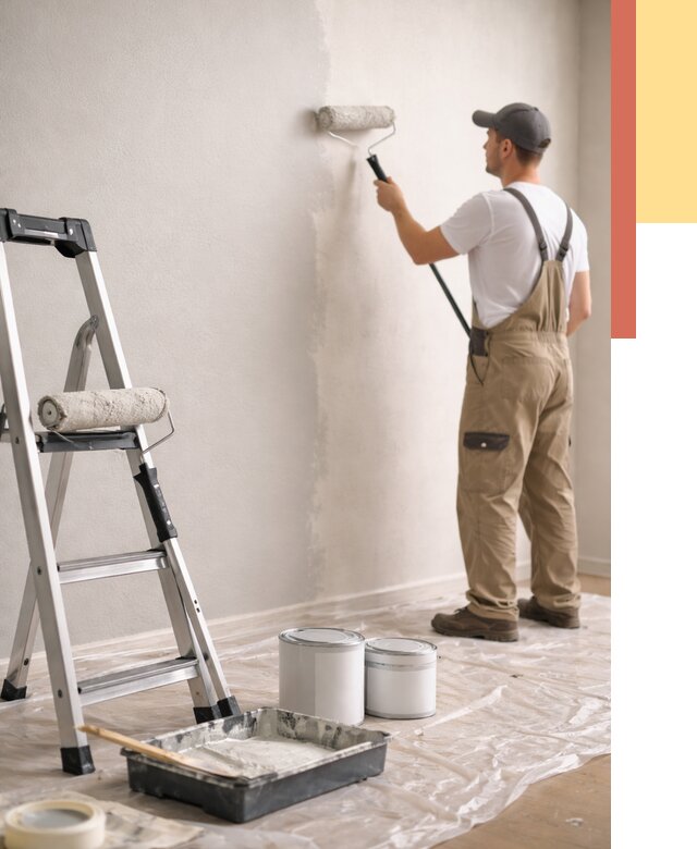 Покраска стен латексной краской в Нальчике от 4663 руб. за м2 | ОТДЕЛОЧНИК-Нль