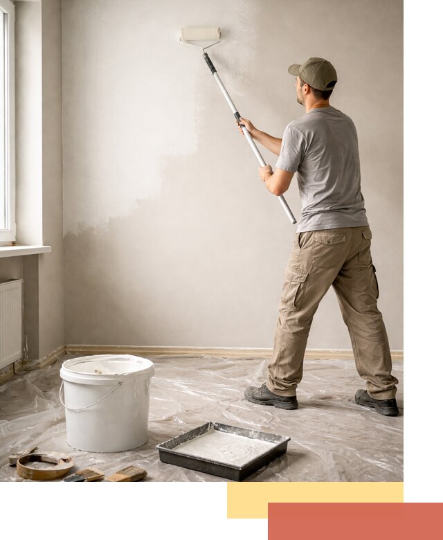 Покраска стен латексной краской в Нальчике качественно и быстро