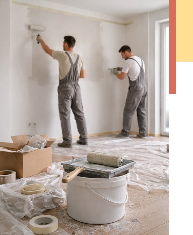 Покраска стен в квартире в Нальчике от 2591 руб/м2 — быстро и недорого | ОТДЕЛОЧНИК-Нль