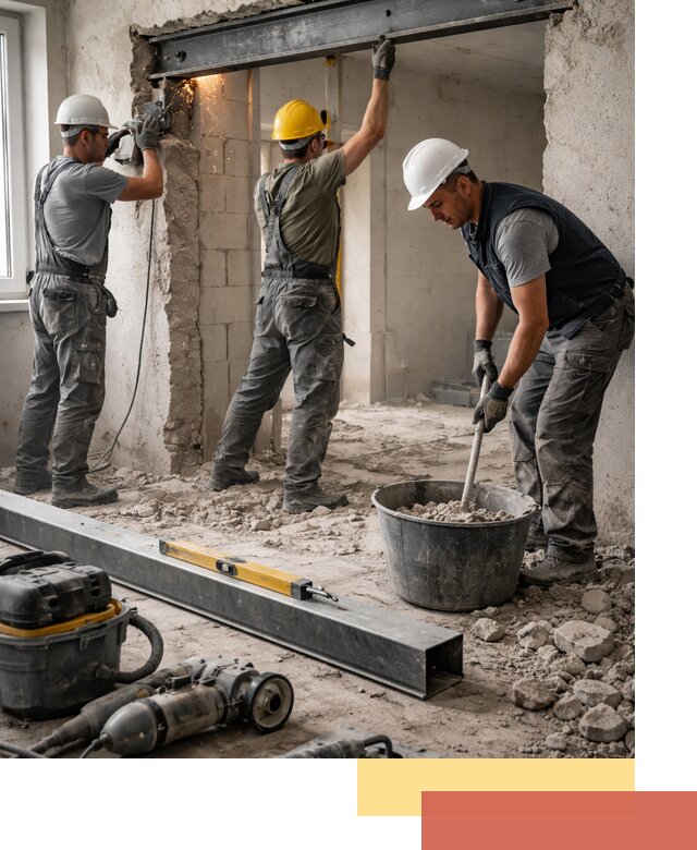 Создание проемов в стенах и несущих конструкциях в Нальчике