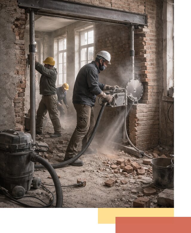 Прорезка проема в стене под дверной или оконный проем в Нальчике