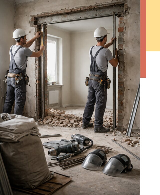 Расширение дверного проема в Нальчике от 12954 руб. под ключ | ОТДЕЛОЧНИК-Нль