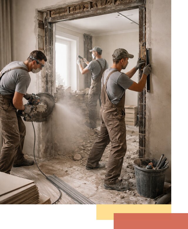 Расширение дверного проема под установку новой двери в Нальчике