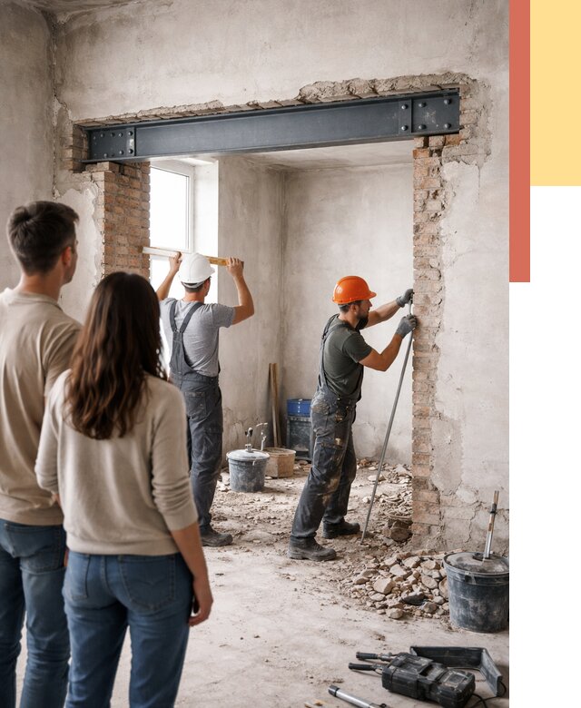 Усиление проема в стене в Нальчике от 9845 руб. — усиление дверного проема металлоконструкцией | ОТДЕЛОЧНИК-Нль