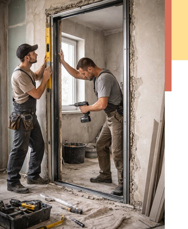 Закладка дверного проема в Нальчике от 3627 руб. — быстро и недорого | ОТДЕЛОЧНИК-Нль