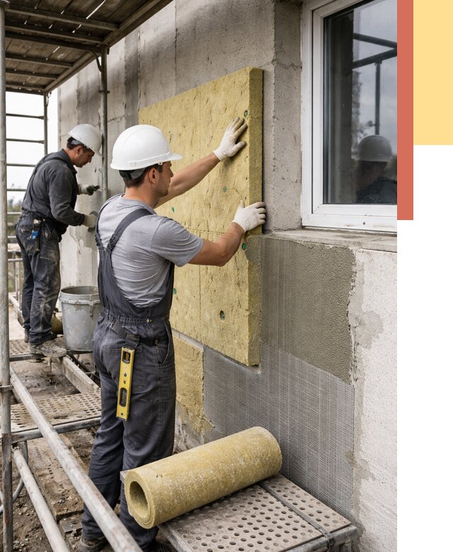 Утепление стен в Нальчике от 4456 руб. под ключ — быстро и недорого | ОТДЕЛОЧНИК-Нль