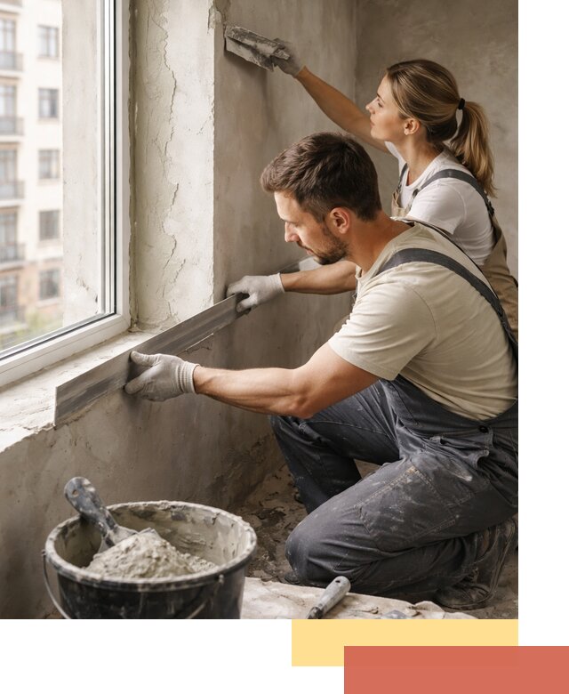 Штукатурка откосов дверей и окон профессионально в Нальчике