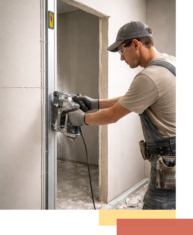 Устройство дверного проема в перегородке в Нальчике