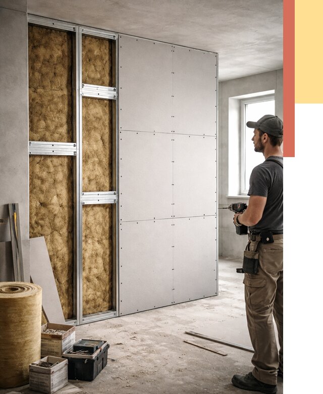 Усиленная перегородка под навеску в Нальчике от 13265 руб. — монтаж под ключ | ОТДЕЛОЧНИК-Нль