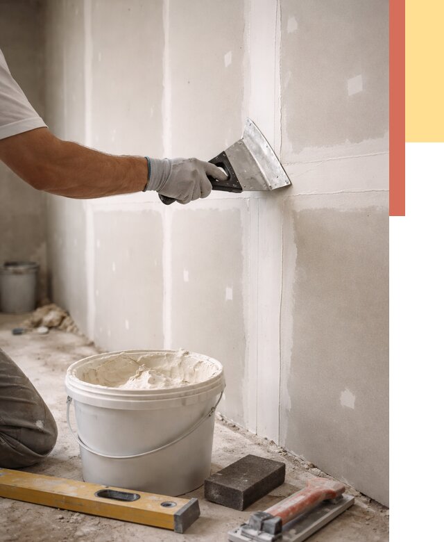 Шпаклевка перегородок из гипсокартона в Нальчике от 2591 руб. — услуги ОТДЕЛОЧНИК-Нль