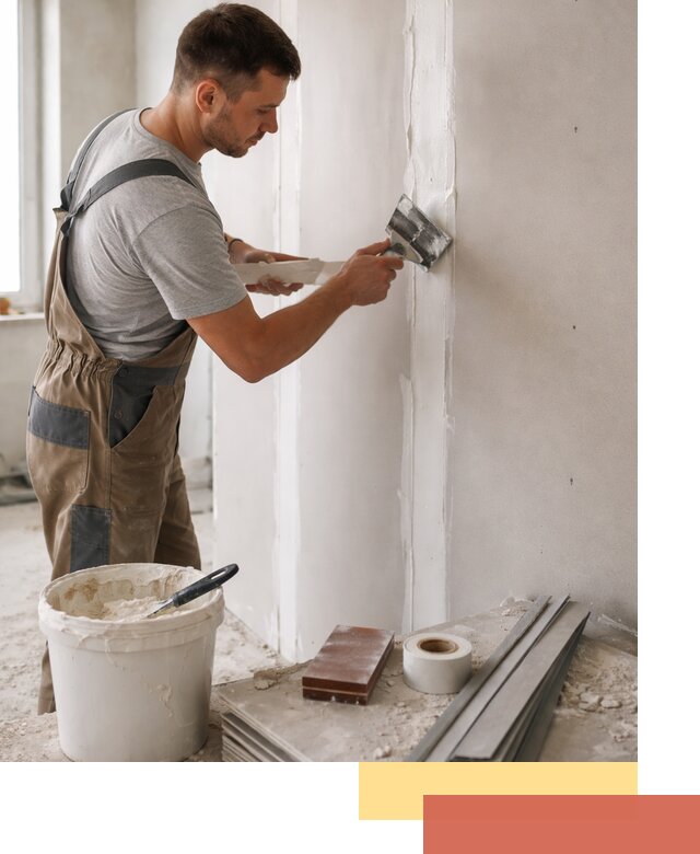 Шпаклевка перегородок из гипсокартона в Нальчике качественно и быстро