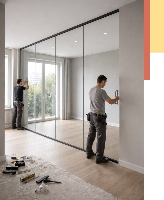 Изготовление стеклянных перегородок в Нальчике от 12798 руб. под ключ | ОТДЕЛОЧНИК-Нль